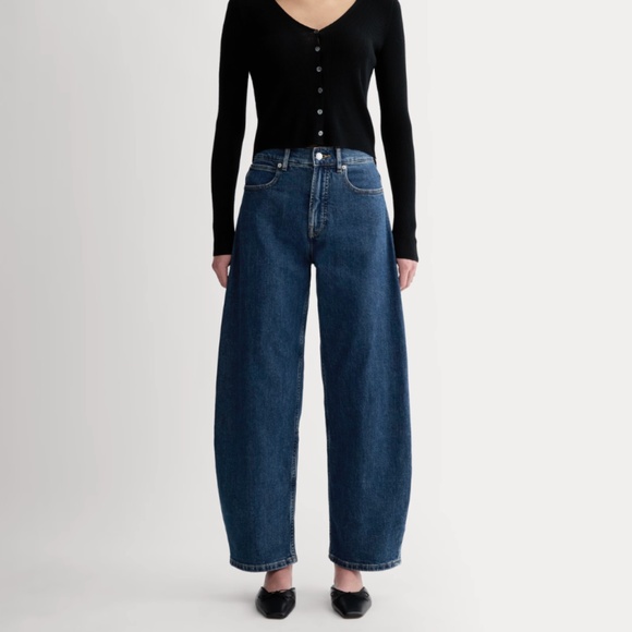 Everlane Highway Curve Barrel Leg Jeans - Picture 1 of 3